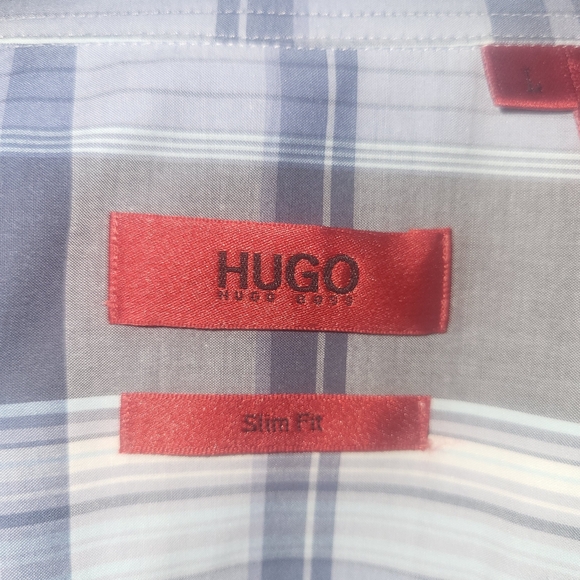 Hugo Boss Cotton Button Up Shirt, L, Slim Fit - Picture 6 of 8